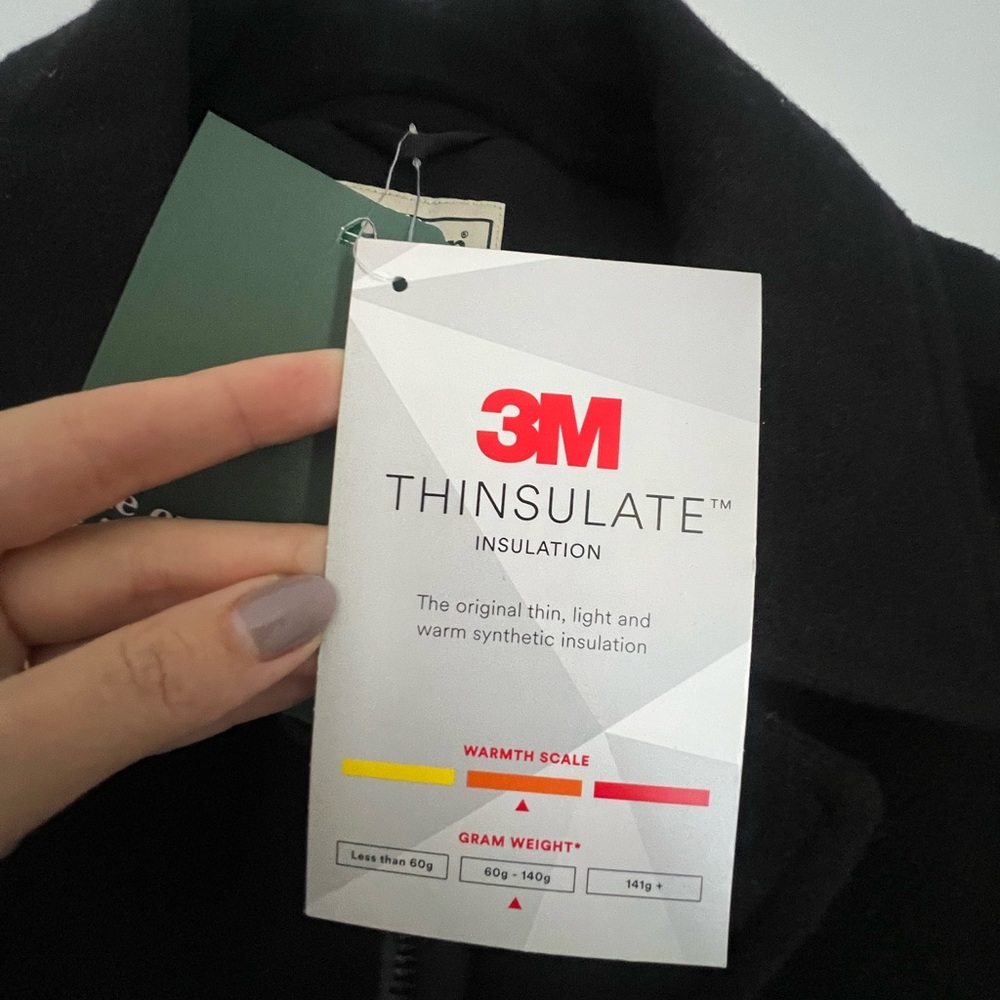 NWT L.L. Bean Black Utility Jacket - Picture 5 of 6